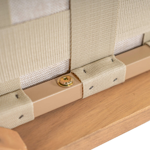 English Elm Christopher Knight Home® - Verona Outdoor Acacia Wood Loveseat With Beige Cushion, Handwoven Rope Detail For Stylish Comfort N775P309257A