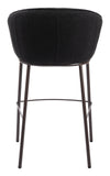 Essen Barstool Black & Bronze 109810 Zuo Modern