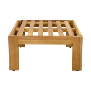 English Elm Outdoor Acacia Hardwood Sectional Sofa Set with Ottoman and Coffee Table N757S354829B