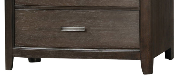English Elm Six Drawer Dresser Antique Brown with Cedar-Lined Bottom Drawer, Solid Wood MDF, Smooth Side Guides B2699P208266