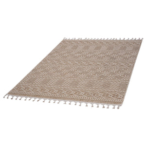 English Elm Loom 8X10 Mocha Geometric Area Rug - Durable Indoor/Outdoor Design, Stylish & Easy To Care For B335P289589