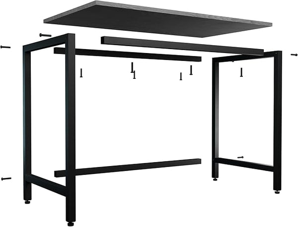 English Elm Edenbrook Metal Desk 40" White — Sturdy Steel Frame, MDF Top, Compact 40"x22" Workspace, Easy Assembly B350P326209