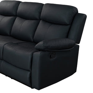 English Elm Blanche Reclining Loveseat with Led Lighting Integrated Speakers and Console Cupholders B201P412032