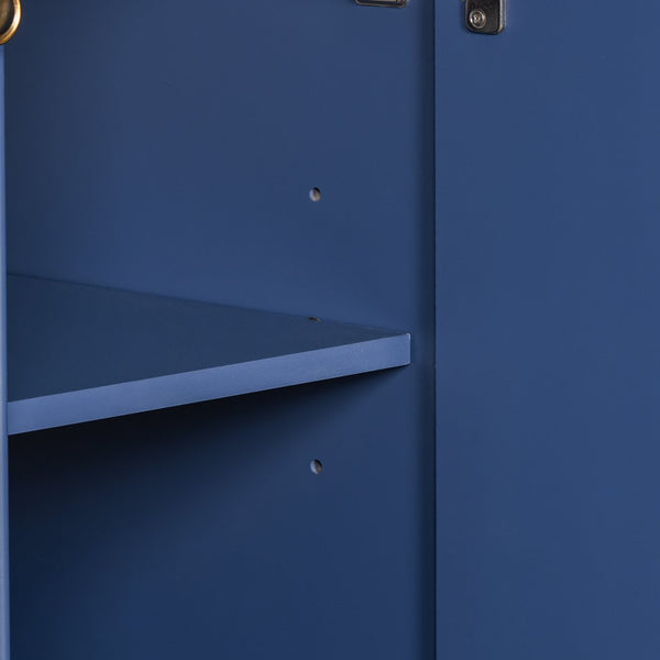English Elm 36" Modern Bathroom Vanity with Ceramic Sink, Soft-Close Doors, Double-Layer Drawer & Storage Elegance Blue N729P289163C