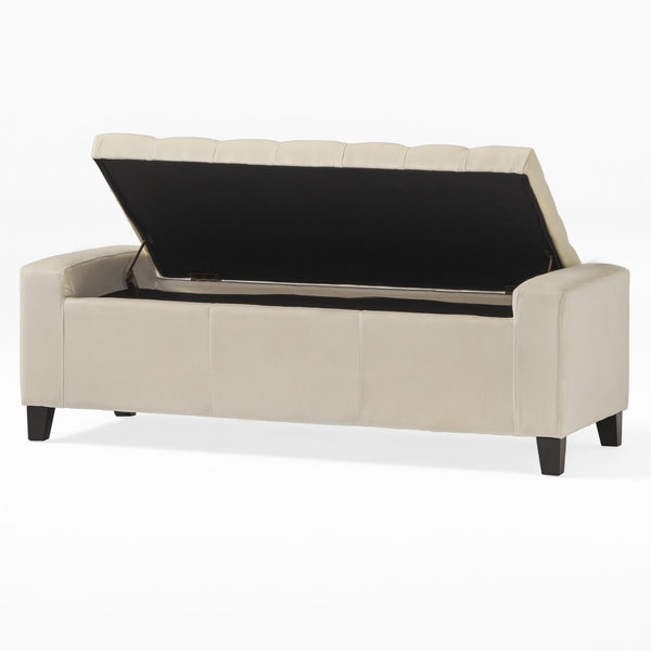 English Elm Guernsey Tufted Storage Ottoman with Lift Top Hidden Compartment for Living Rooms 59336.00NVLT