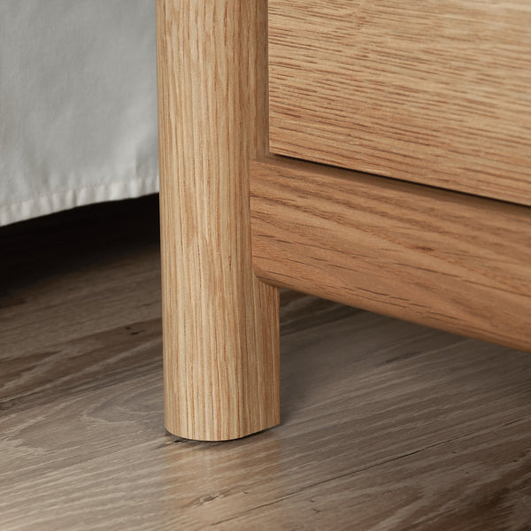 English Elm Night Stand - Compact Brown Finish Storage With Durable Engineered Wood For Stylish Bedroom Solutions B356P402754