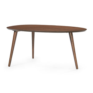 English Elm Christopher Knight Home® - Coffee Table - Mid-Century Modern Oval Design With Eco-Friendly Wood Legs For Stylish Living Spaces N771P256402T