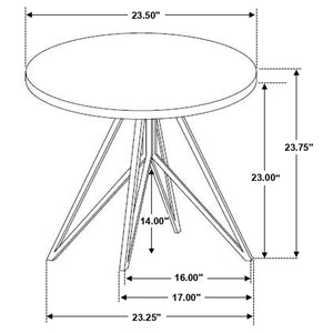 English Elm Garfield Industrial 3 Piece Round Coffee and End Table Set with Cement Textured Tops B062S01553