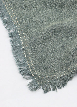 English Elm Stonewashed Linen Woven Throw Blanket With Artisan Fringe – Cozy, Lightweight, Rustic Elegance B346P321248-GIGA