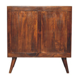 English Elm Solid Wood Chestnut T-Bar Chest