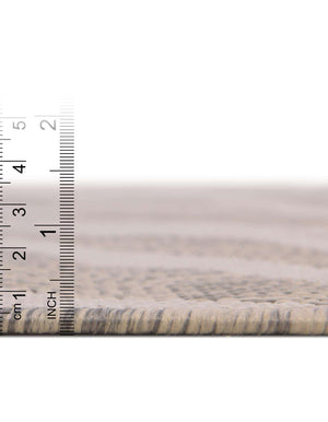 Unique Loom Outdoor Safari Tsavo Machine Made Animal Print Rug Gray, Ivory 10' 0" x 10' 0"