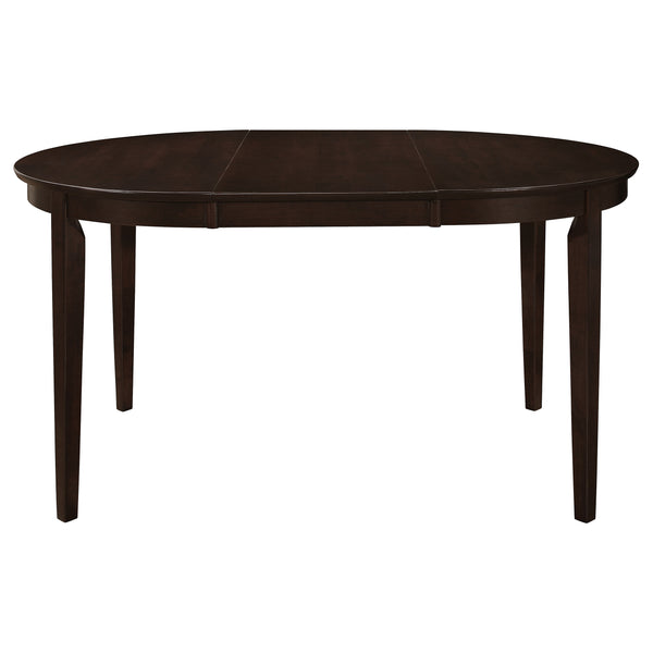 English Elm Gabriel Oval Extension Dining Table Set Seats Six Cappuccino Veneer Classic Style B062S01792