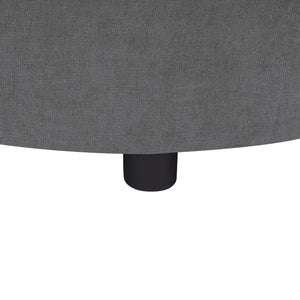 English Elm Modern L-Shaped Sectional Sofa With Curved Chaise, Usb Ports & Storage, Soft Chenille, Grey Finish N719S002170E