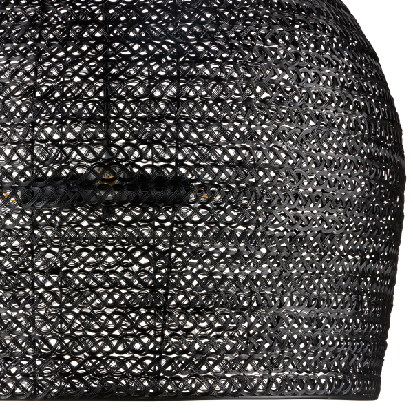 Piero Black Chandelier - Elegant Satin Finish, Textured Iron Design for Bohemian Home Décor Style