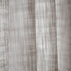 English Elm 2-piece Pinch Pleat Poly Linen Curtain Panels Tailored Formal Drape for Any Room Grey B035P482986