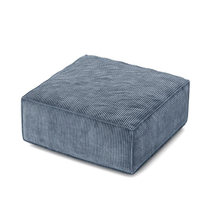 English Elm Sectional Sofa Ottoman Cloud Cushion Modular Set for Living Room in Dark Grey W3147P277228