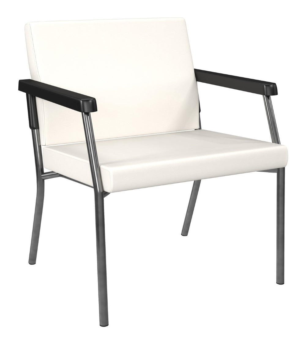 OSP Home Furnishings Bariatric Guest Chair with Reinforced Metal Frame and Plush Padded Seat for Medical Offices BC9602-R101