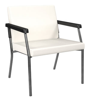 OSP Home Furnishings Bariatric Guest Chair with Reinforced Metal Frame and Plush Padded Seat for Medical Offices BC9602-R101