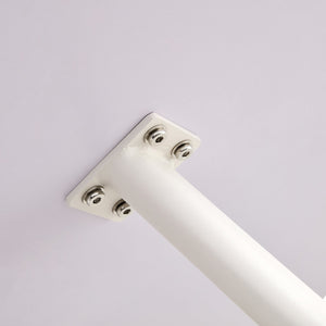 English Elm A modern minimalist circular dining table 42" white patterned MDF top, metal legs, seats 4-6, easy assemble W1151P152778