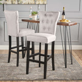 Christopher Knight Home® Set of 2 Pia Fabric Barstools - Plush, Stylish Seating