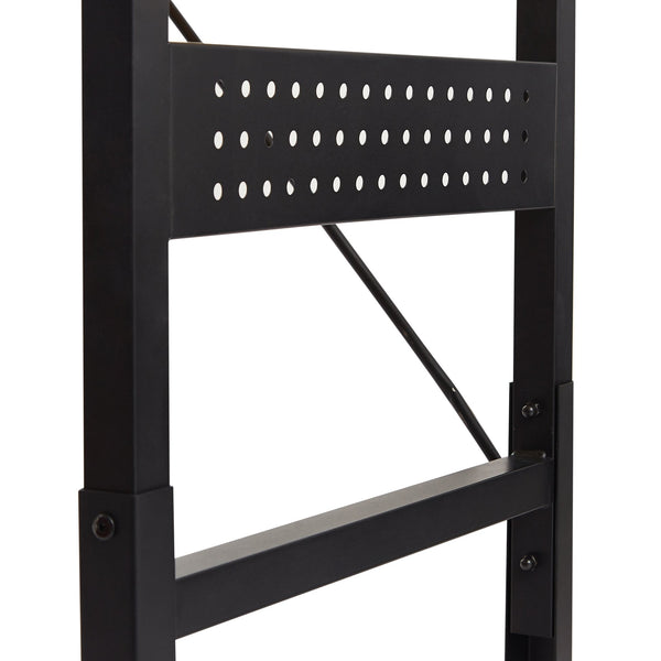 English Elm 48''adjustable Rolling Workbench Steel Frame Pegboard Outlets Garage Workshop W1162P223029
