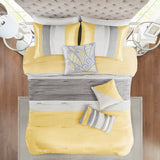 Madison Park Amherst Transitional 7 Piece Comforter Set MP10-2450 Yellow