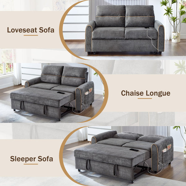 English Elm Swivel Barrel Accent Chair Chenille Tufted Round Club Seat for Living Room Lounge Grey N719S002330E