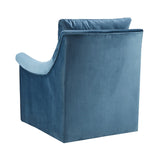 Madison Park Deanna Transitional Upholstered Swivel Accent Chair MP103-0243 Blue