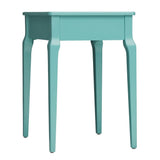 Homelegance By Top-Line Jessip 1-Drawer Wood Side Table Green Wood