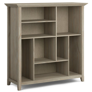 English Elm Amherst Multi Cube Bookcase - Farmhouse Storage Unit In Distressed Grey For Stylish Organization B136P158344