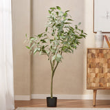 Christopher Knight Home® - Noble House - Parkey 5' X 2.3' Artificial Eucalyptus Leaf Tree, Green