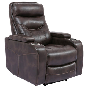 Parker House Parker Living Origin Power - Truffle Power Reclining Home Theater Recliner Truffle 90% Polyester, 10% PU (W) MORI#812PH-TRU