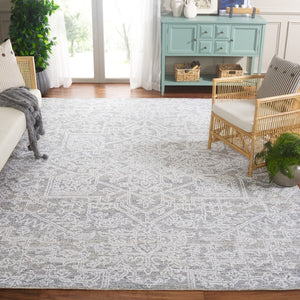 Safavieh Ebony 205 Hand Tufted Traditional Rug Grey / Ivory 4' x 6'