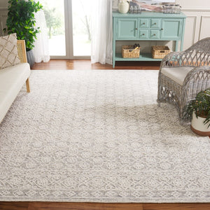 Safavieh Ebony 208 Hand Tufted Traditional Rug Grey / Ivory 4' x 6'