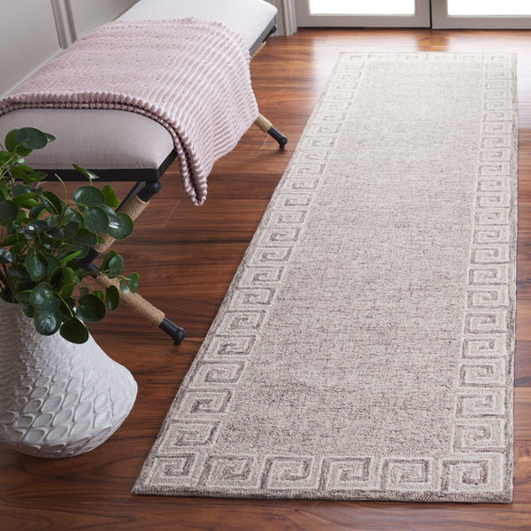 Safavieh Ebony 354 EBN354 Hand Tufted  Rug Dark Grey / Ivory EBN354G-8