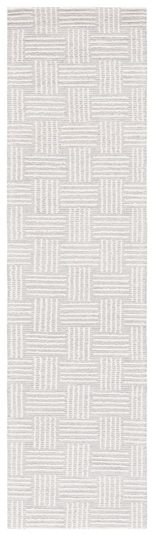 Safavieh Ebony 355 EBN355 Hand Tufted  Rug Light Grey / Ivory EBN355F-8