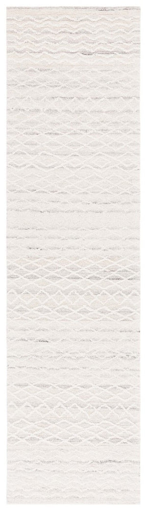 Safavieh Ebony 356 EBN356 Hand Tufted  Rug Light Grey / Ivory EBN356F-8