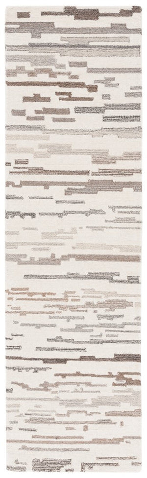 Safavieh Ebony 501 Hand Tufted Modern Rug Ivory / Grey 6' x 6' Square