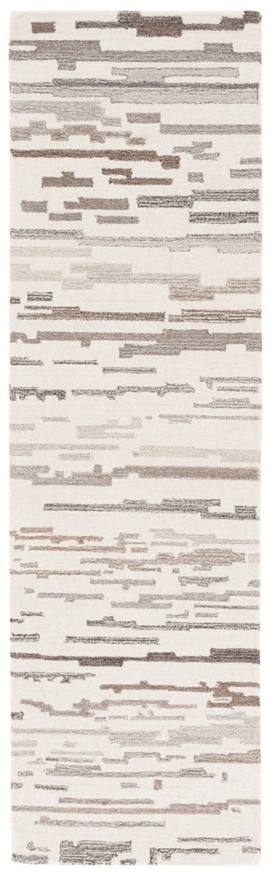 Safavieh Ebony 501 Hand Tufted Modern Rug Ivory / Grey 6' x 6' Square