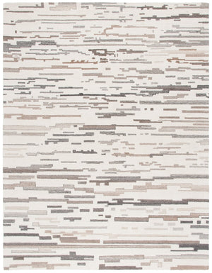 Safavieh Ebony 501 Hand Tufted Modern Rug Ivory / Grey 6' x 6' Square