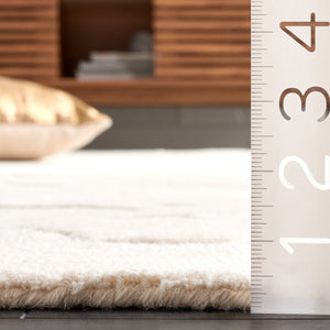 Safavieh Ebony 504 Hand Tufted Modern Rug Ivory 6' x 6' Square