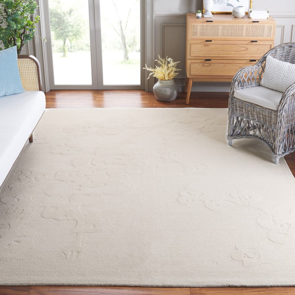 Safavieh Ebony 504 Hand Tufted Modern Rug Ivory 6' x 6' Square