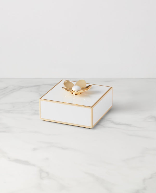 Lenox Kate Spade Make It Pop Floral Box Metallic, GOLD PLTD METAL 894692