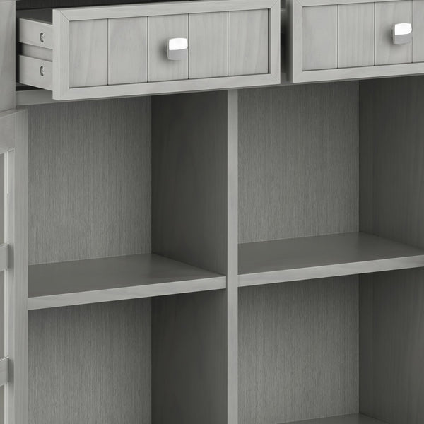 English Elm Acadian Fog Grey Entryway Storage Cabinet - Handcrafted Wood With Stylish Design & Versatile Storage B136P158293