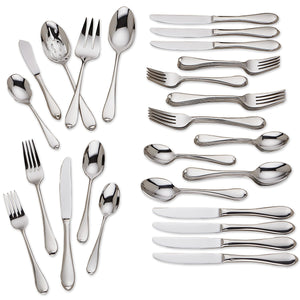 Lenox Gorham Studio 45-Piece Flatware Set Metallic, STAINLESS METAL 846855