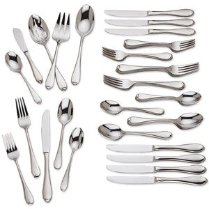 Lenox Gorham Studio 45-Piece Flatware Set Metallic, STAINLESS METAL 846855