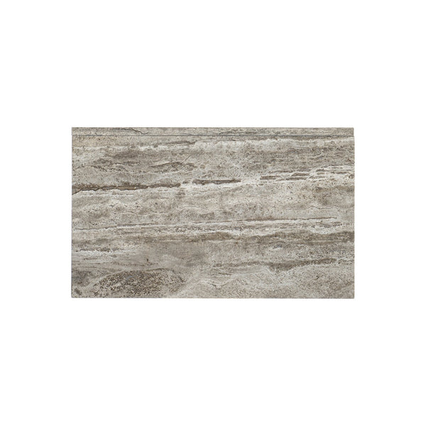 Bernhardt Bernhardt Sereno Nightstand With Silver Travertine Drawer, X-Oak Base, Soft-Close & Usb Charging 329216