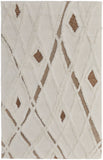 Feizy Rugs Anica Wool Hand Tufted Moroccan Rug Ivory/Taupe/Brown 12' x 15'