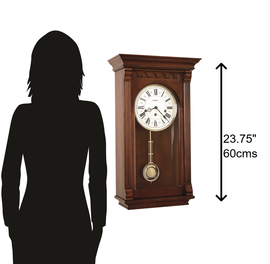 Hekman Furniture 613229 Alcott Wall Clock - Elegant Windsor Cherry Finish, Westminster Chime, And Timeless Design Windsor Cherry Alcott Wall Clock 613229