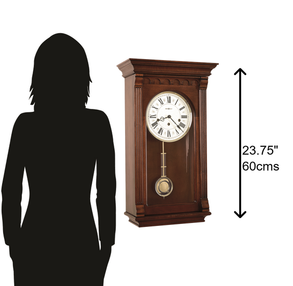 Hekman Furniture 613229 Alcott Wall Clock - Elegant Windsor Cherry Finish, Westminster Chime, And Timeless Design Windsor Cherry Alcott Wall Clock 613229